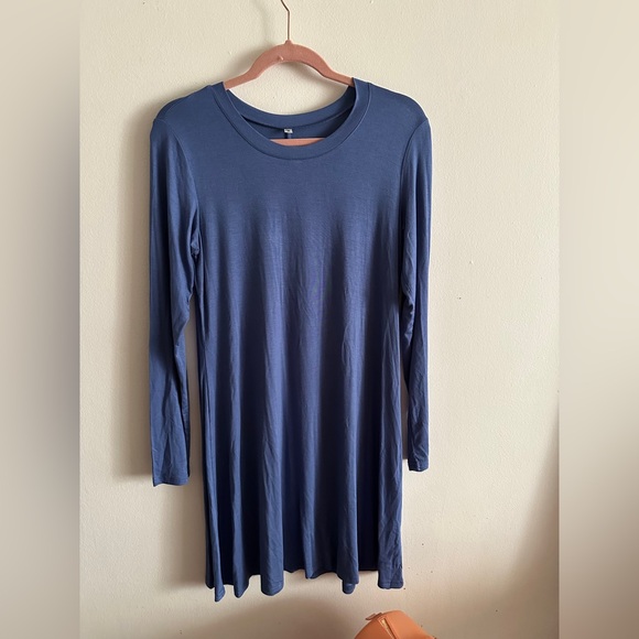 No Brand Dresses & Skirts - DRESS/TOP Lot - Long Sleeve Purple Dress MEDIUM CAPE JUBY Charcoal Beaded Top
